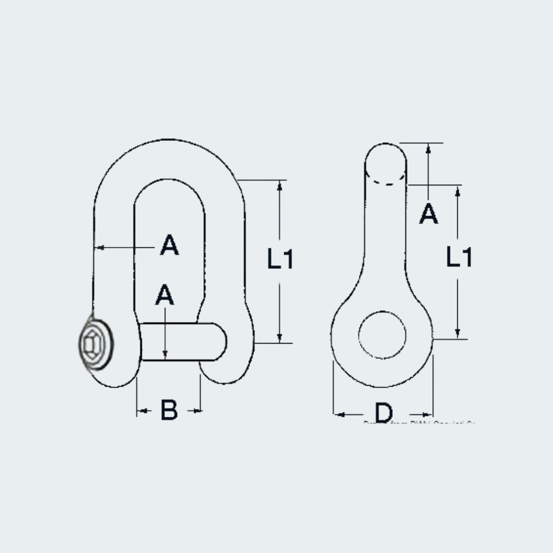 Shackle With Allen-head Recessed Pin