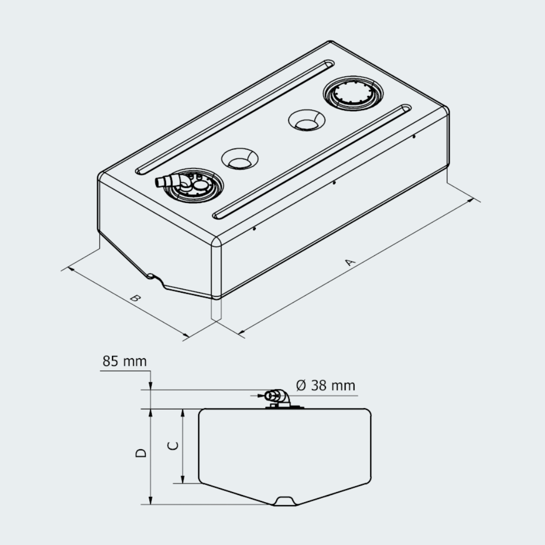 Plastic Fuel Tank Lt.190