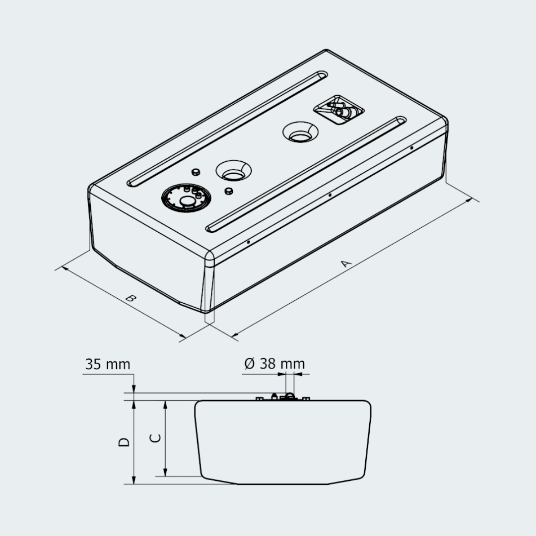 Plastic Fuel Tank Lt.406