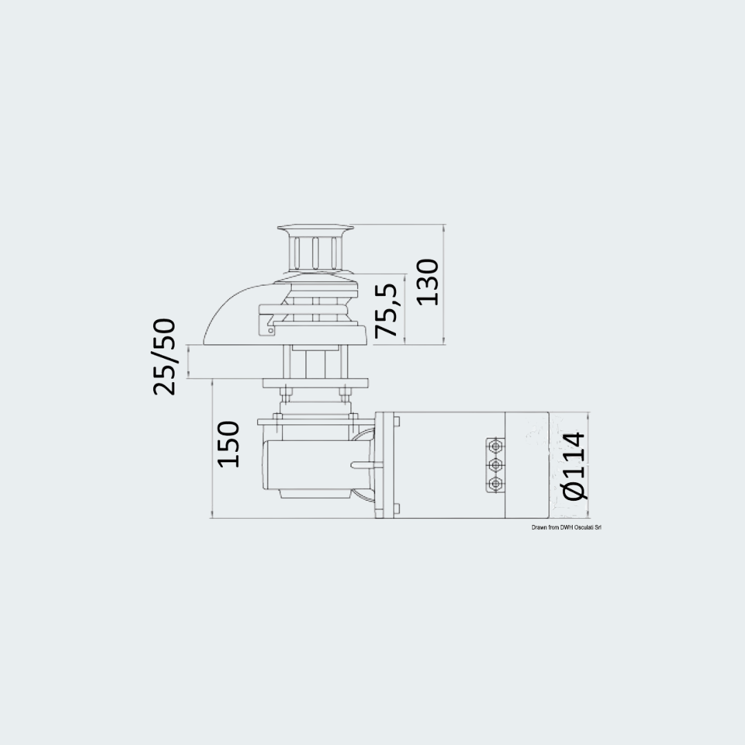 Italwinch Smart Windlass 500 W 12 V - 6 mm Low
