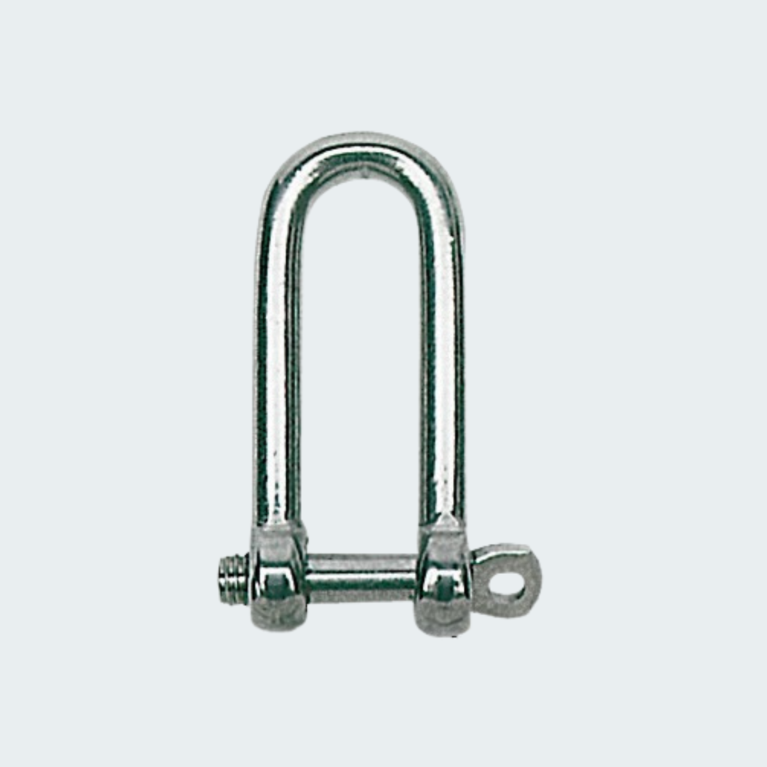 Stainless Long 'D' Shackles AISI 316