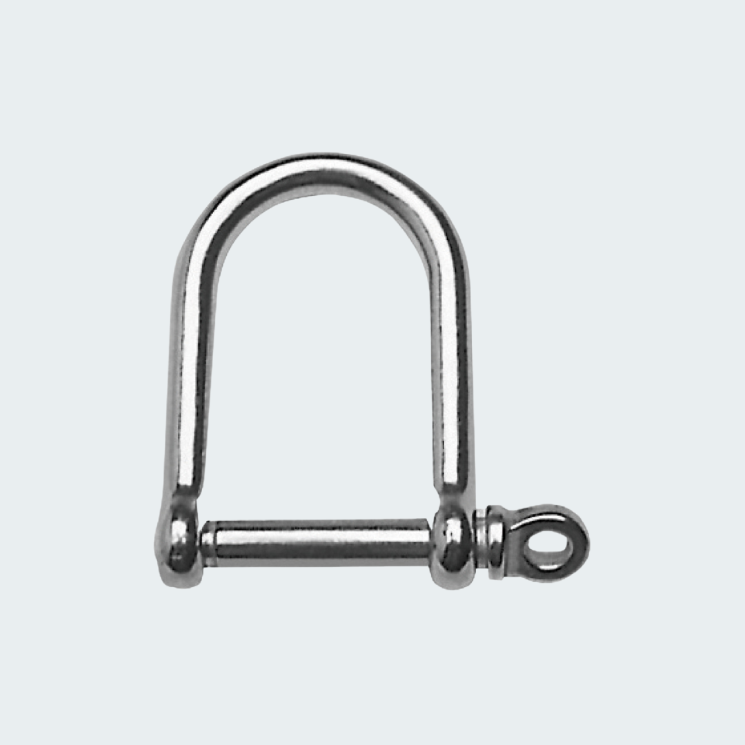 Wide Jaw 'D' Shackles AISI 316