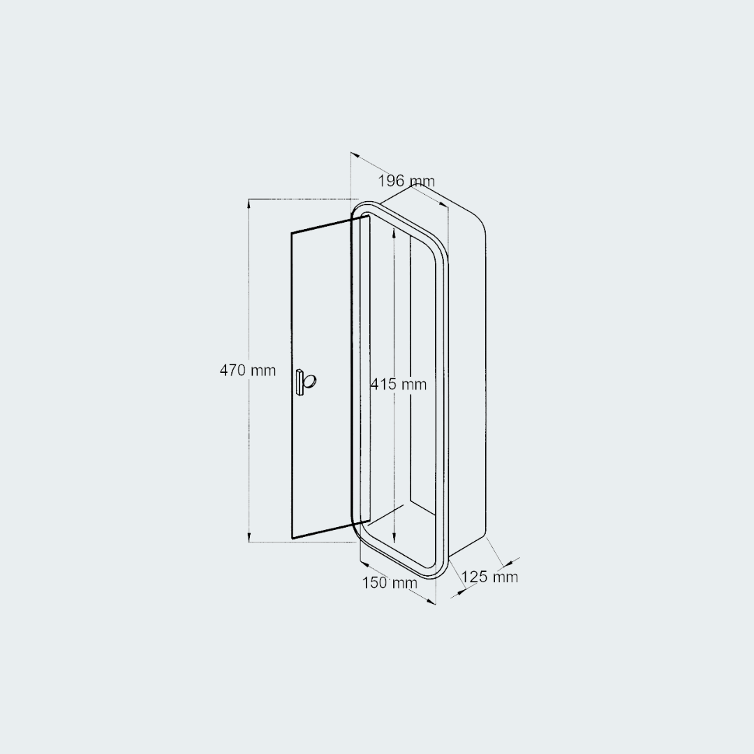 Case Side Flush-mounting