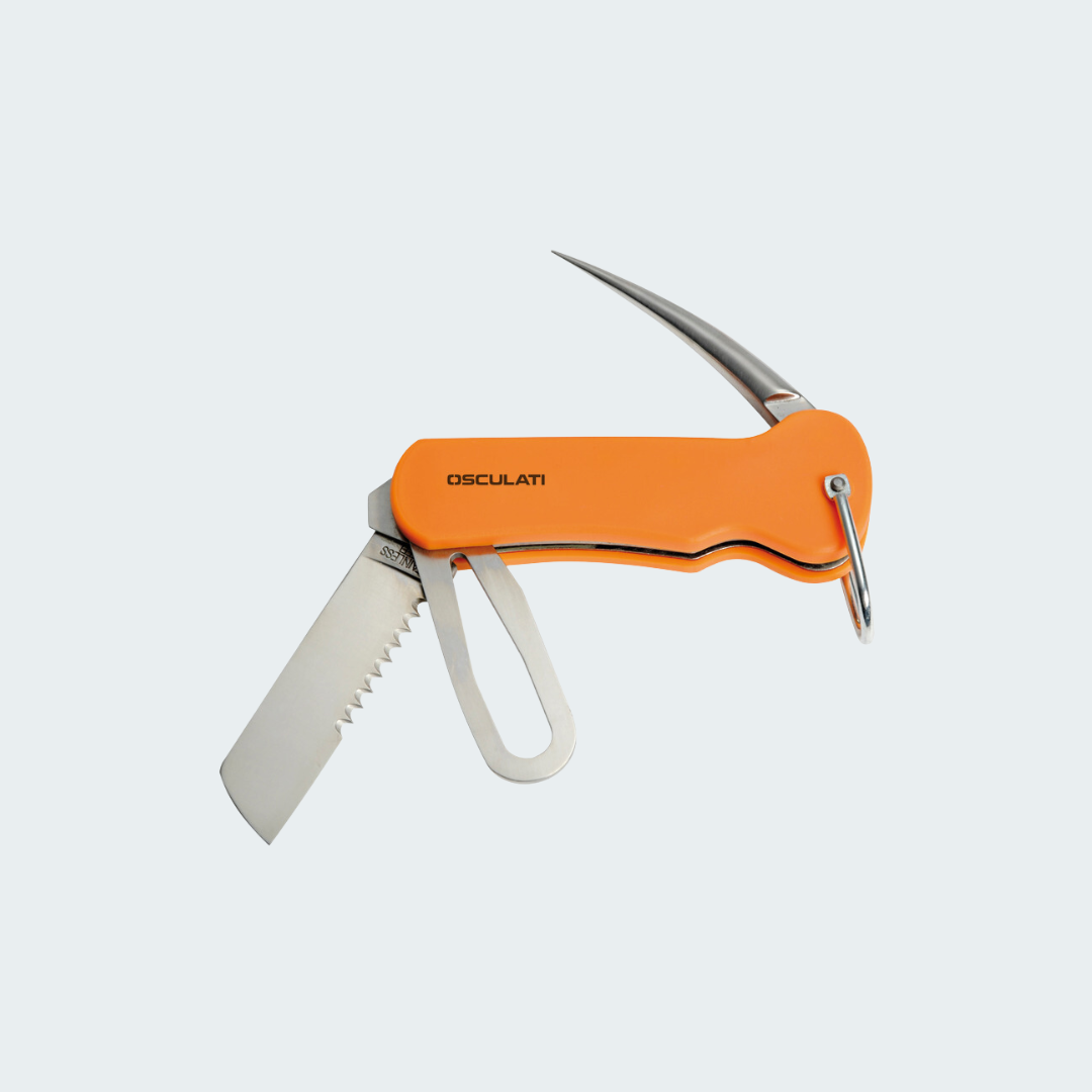 Stainless Steel Sail Knife With Plastic Grip