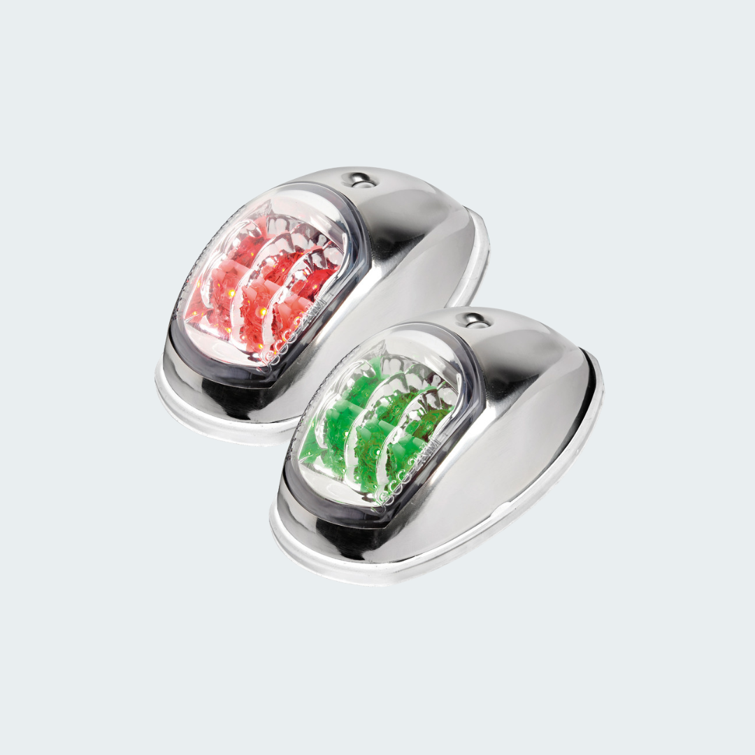 Evoled Navigation Lights Polished SS Left & Right