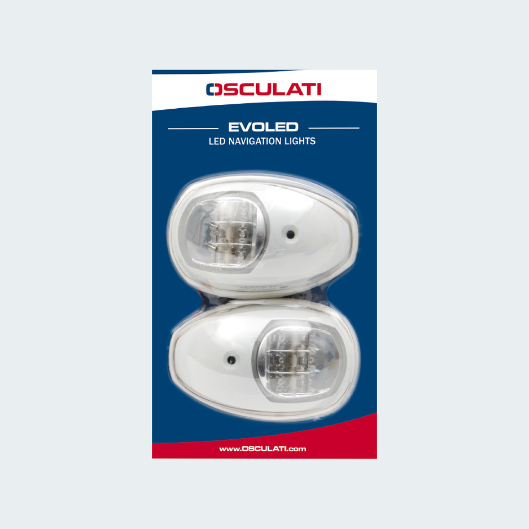 Evoled Navigation Lights White ABS Left & Right