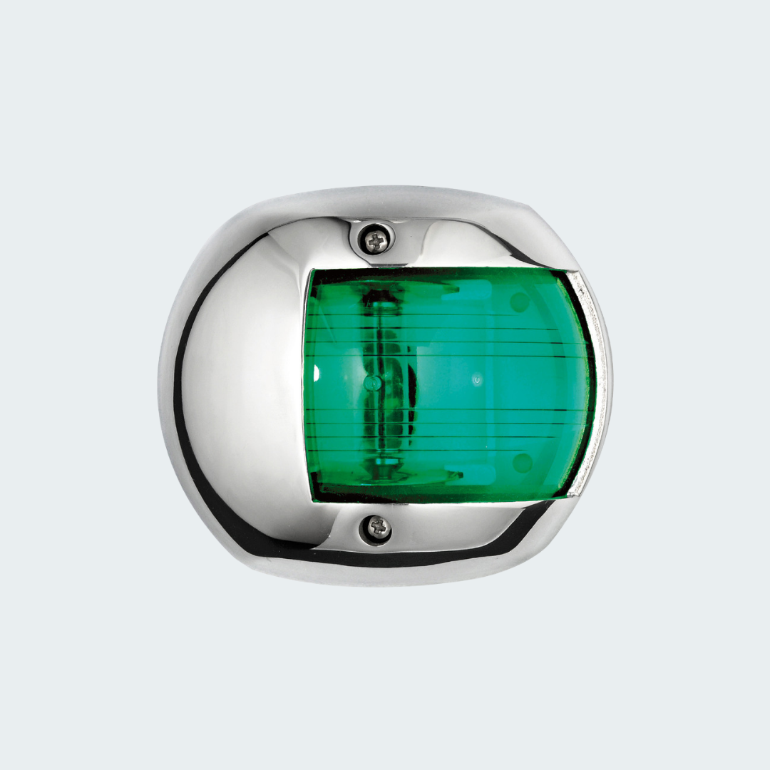 Compact 12 AISI 316/112.5° Green Navigation Light