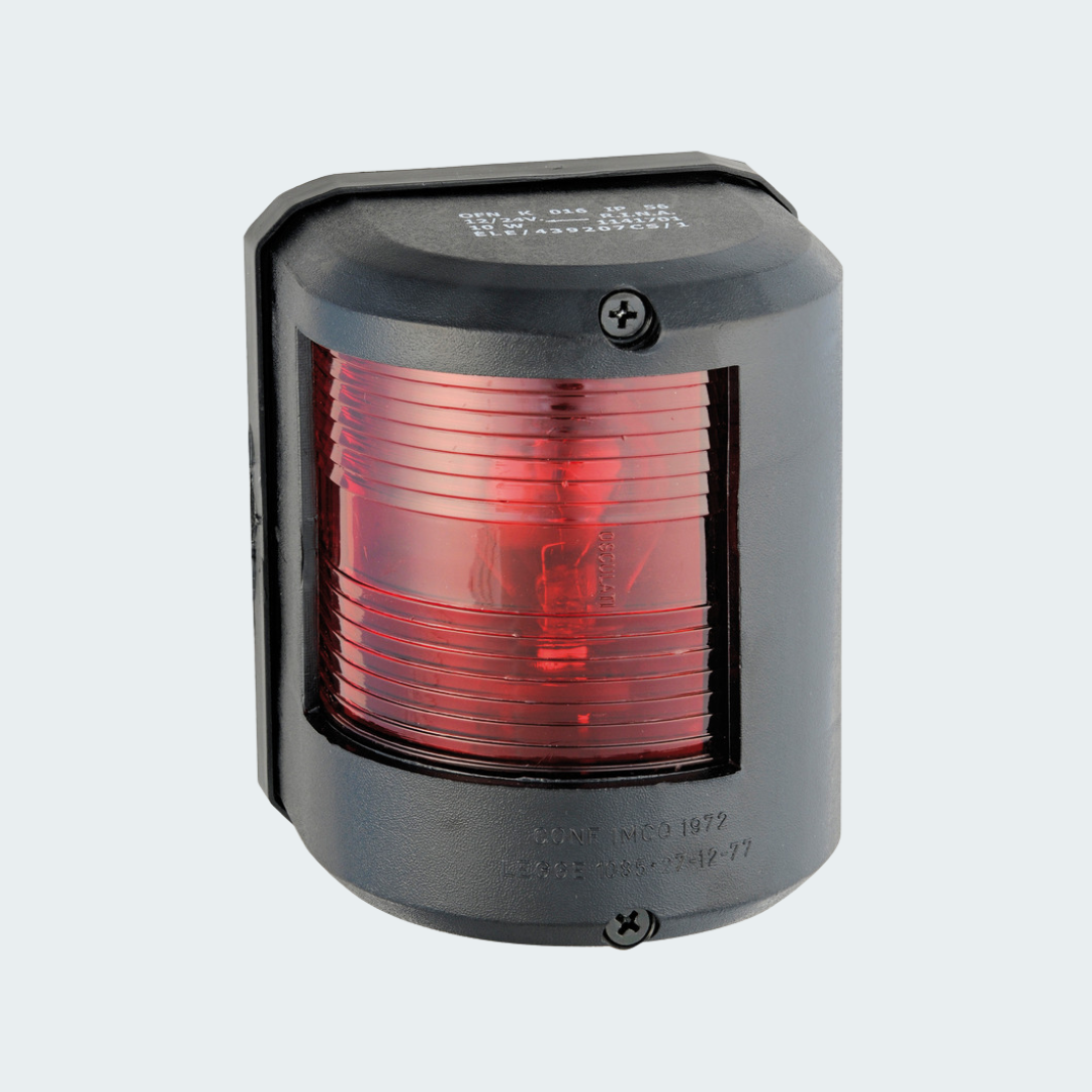 Utility78 Black 112.5° Red Navigation Light