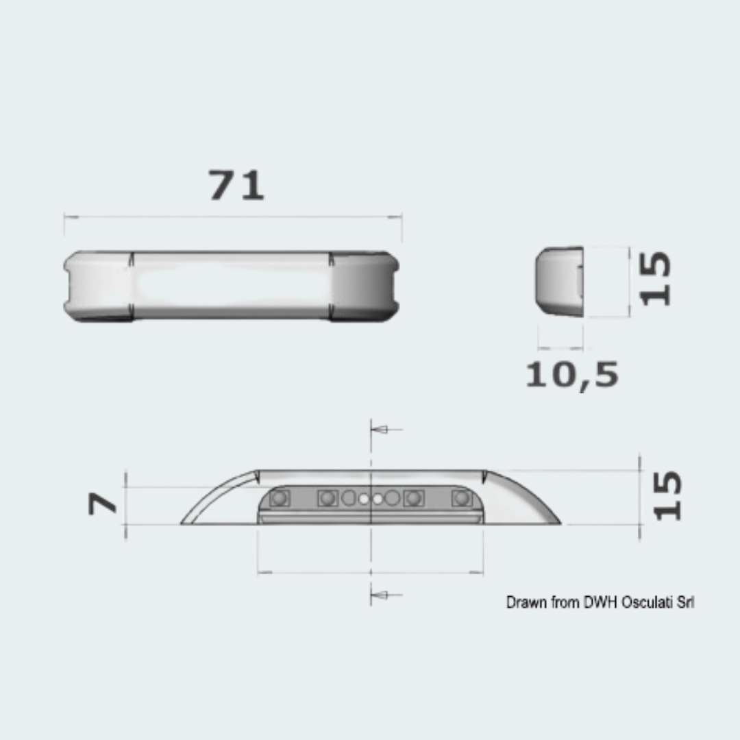 LED Courtesy ight Recess Less Version