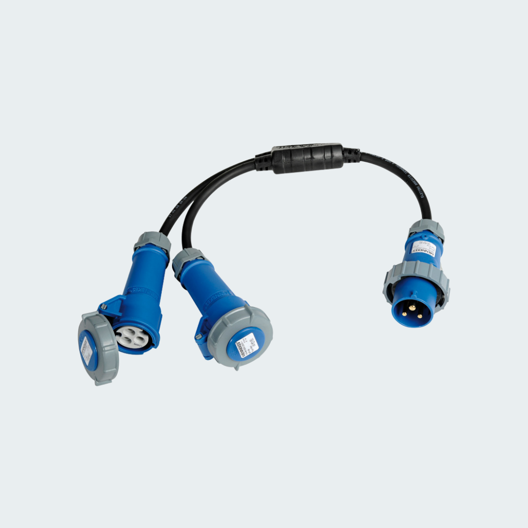 Twin Socket-Plug For Connection To The Dock Power Supply