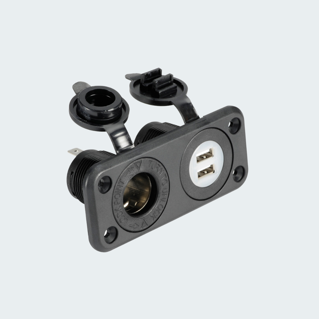 Lighter Socket + Double USB
