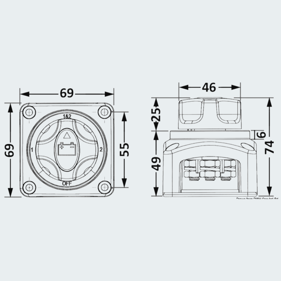 Countertop Dual Battery Switch