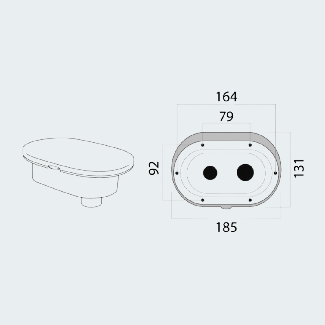 Oval Deck Shower With Mizar Mixer
