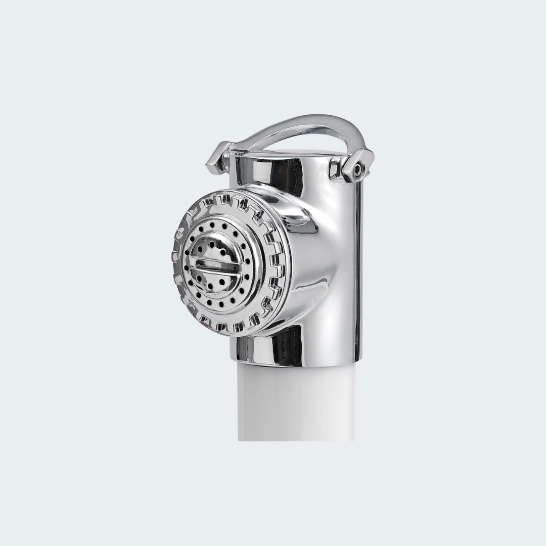 Classic Evo White Deck Shower Flat Mounting