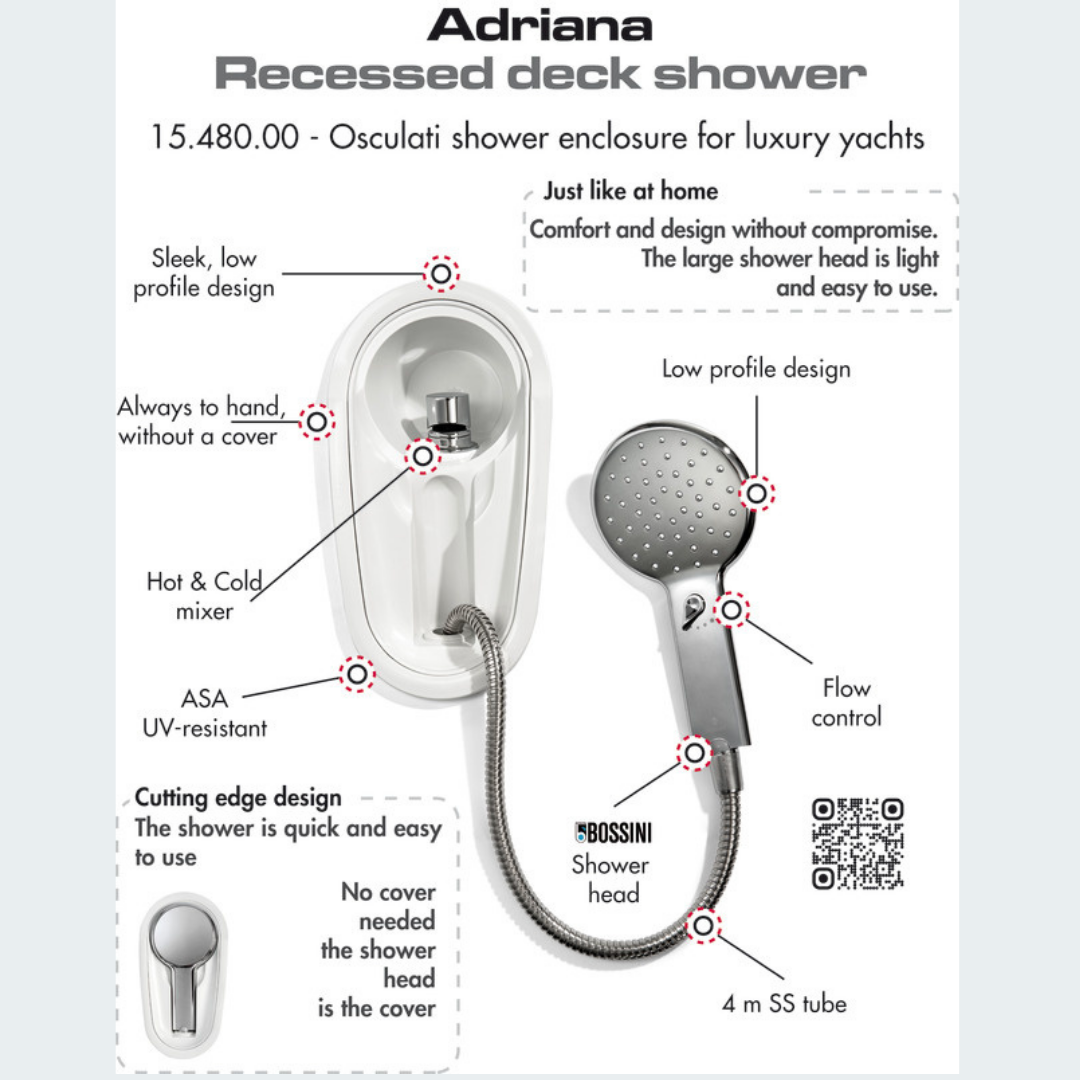 Adriana Recess-fit Deck Shower