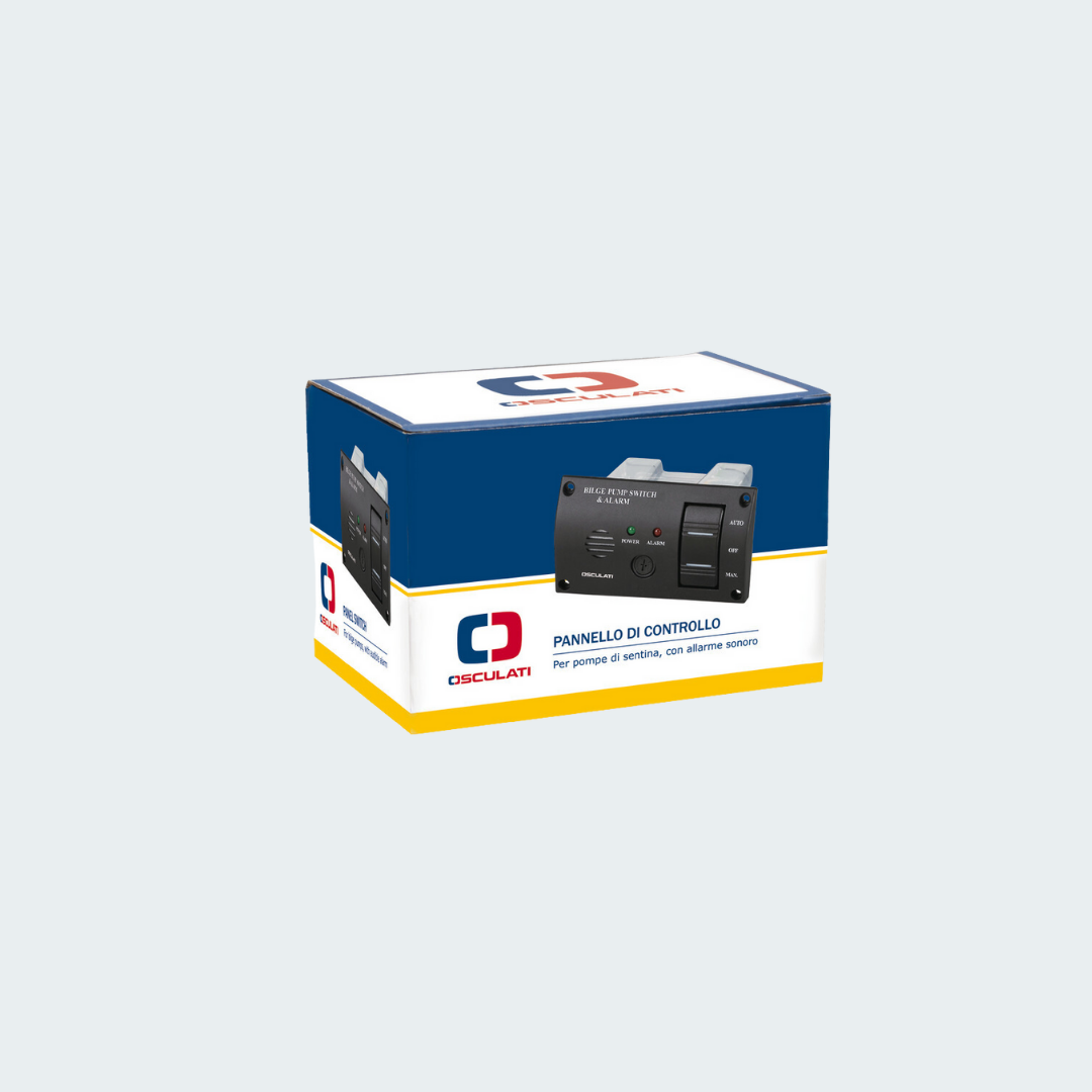 Panel Switch With Warning Light & Audible Alarm For Bilge Pumps