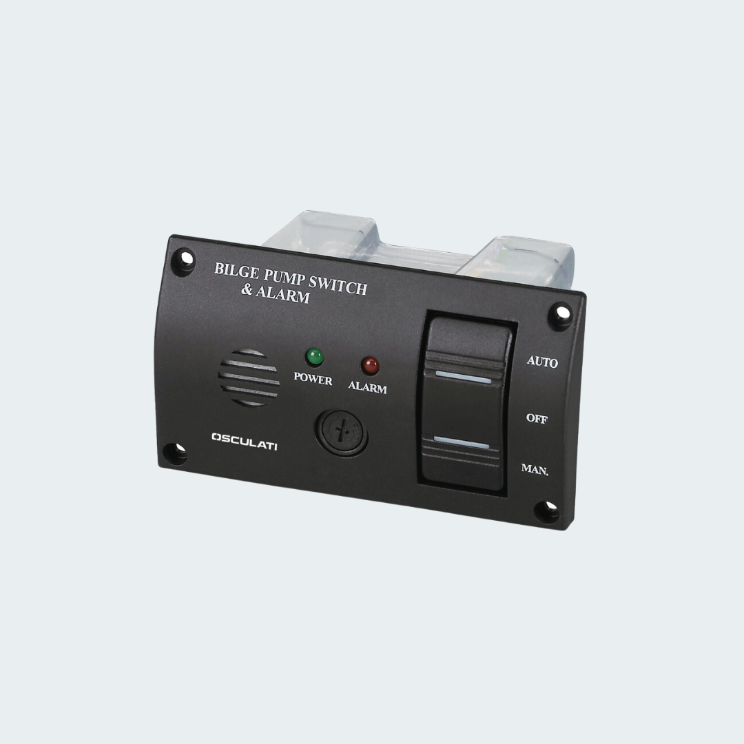 Panel Switch With Warning Light & Audible Alarm For Bilge Pumps