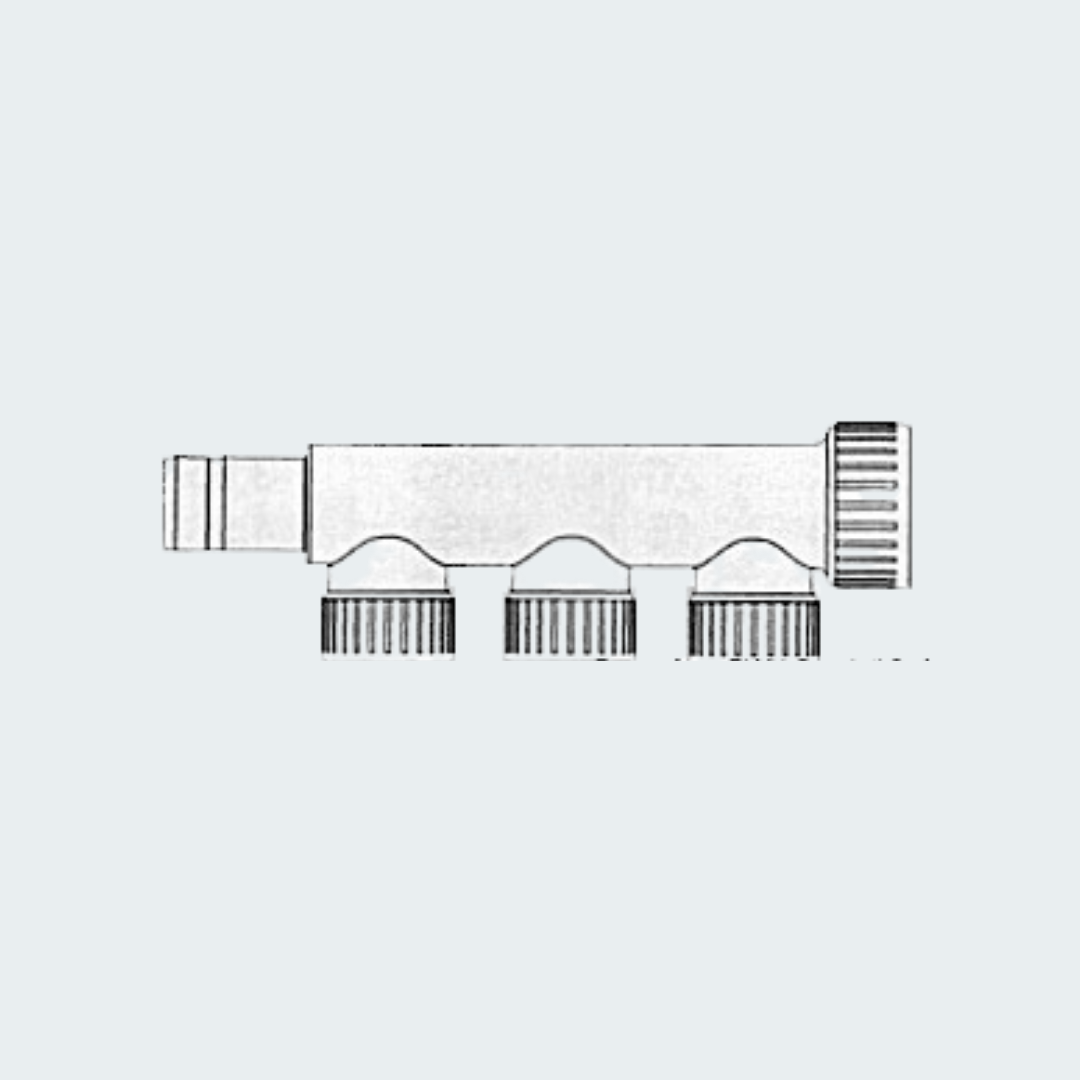 Hydrofix System Male/Female Manifold 3 Derivations 22mm
