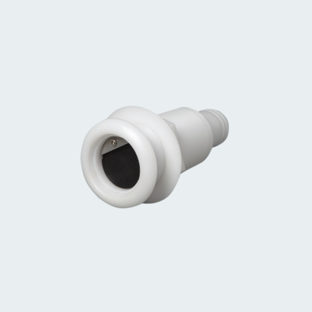 Seacock Nylon/Fiberglass 2"1/4 38mm w/Check Valve