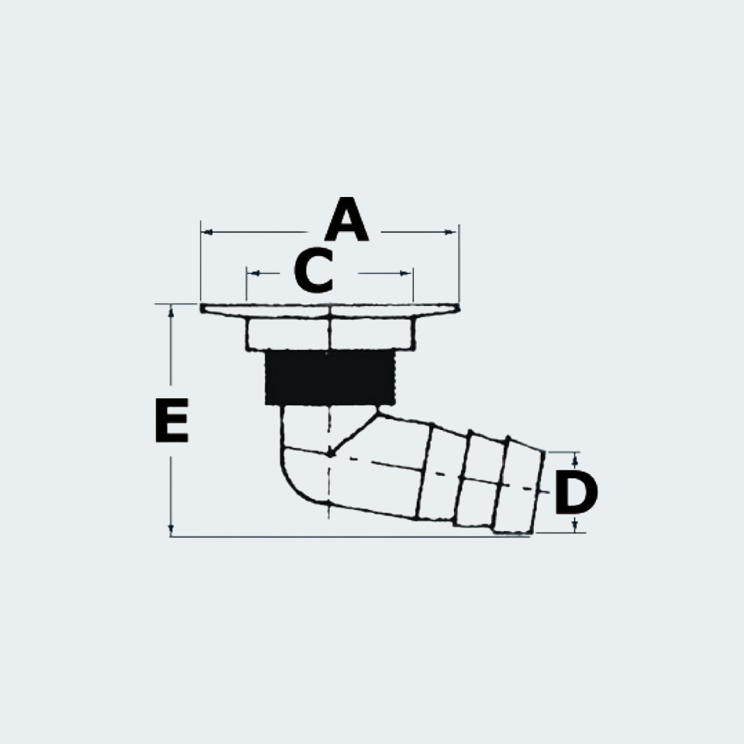 Flush Head Cockpit Drain Fitted With Strainer