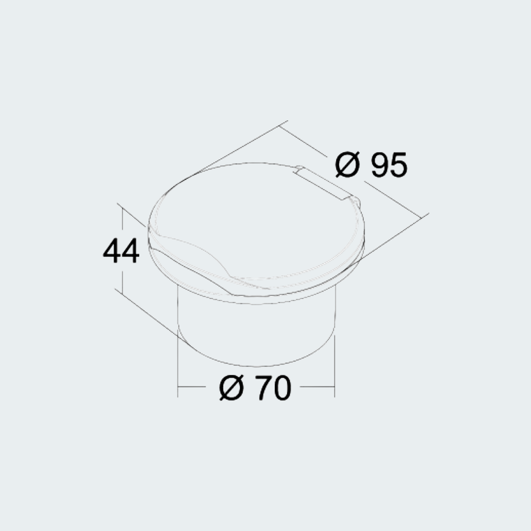 Classic Evo White Deck Shower Wall Mounting