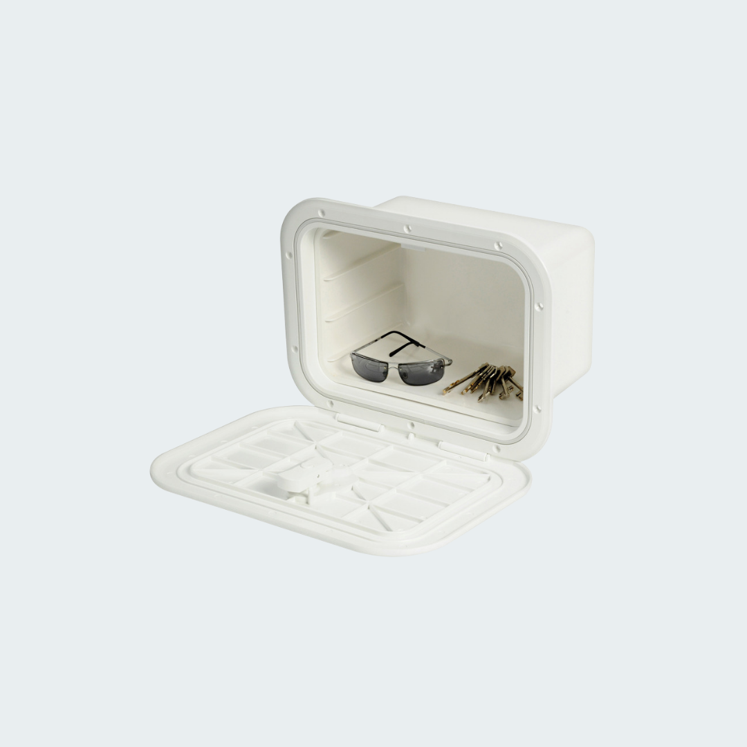 White Locker w/lid 280 x 180 mm A-front
