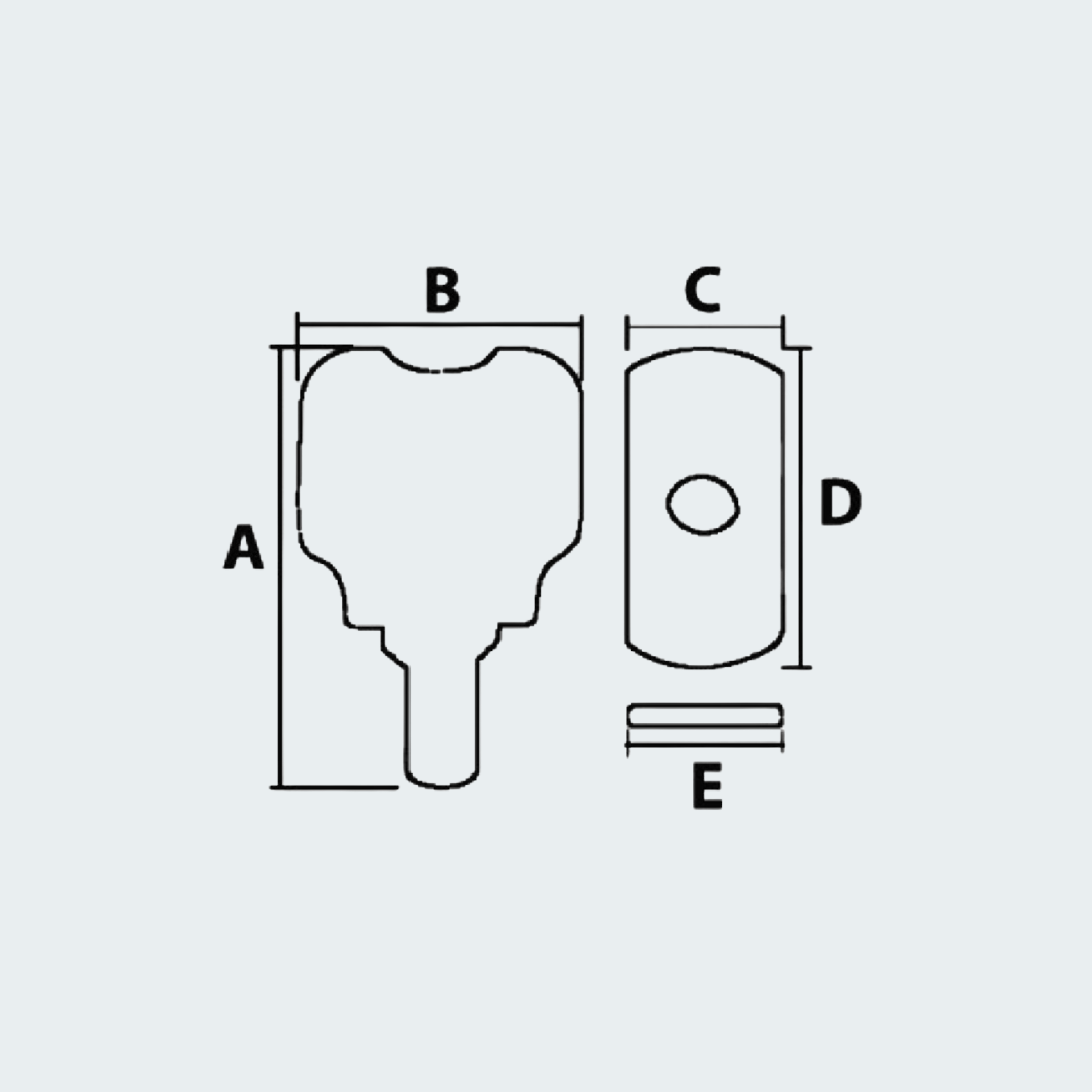 White Spare Handle