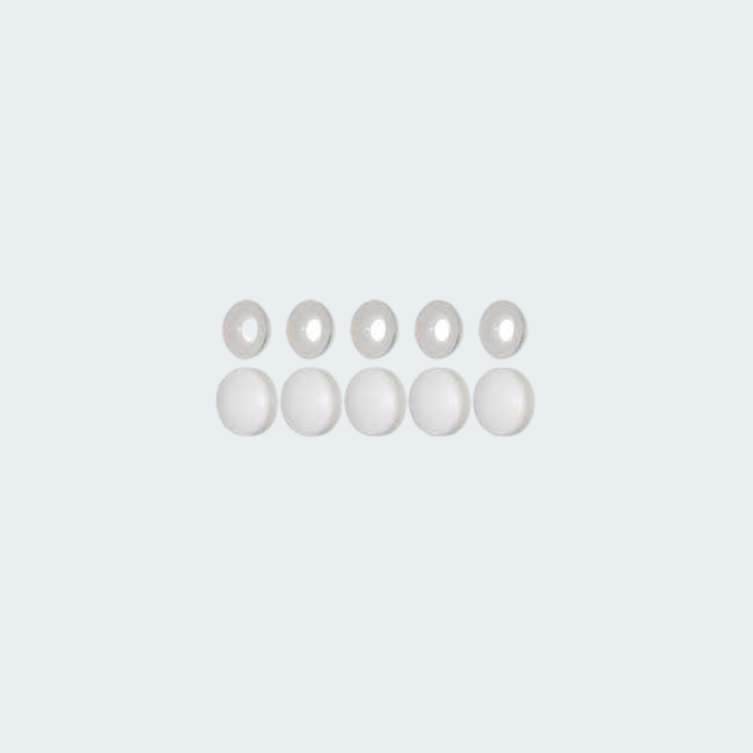 “Snap Caps” White 4.8/6.0 mm