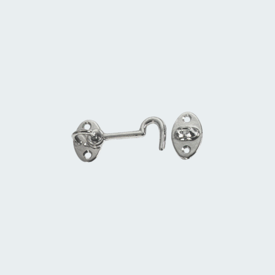 Chromed Brass Doorstop Hook 60 mm