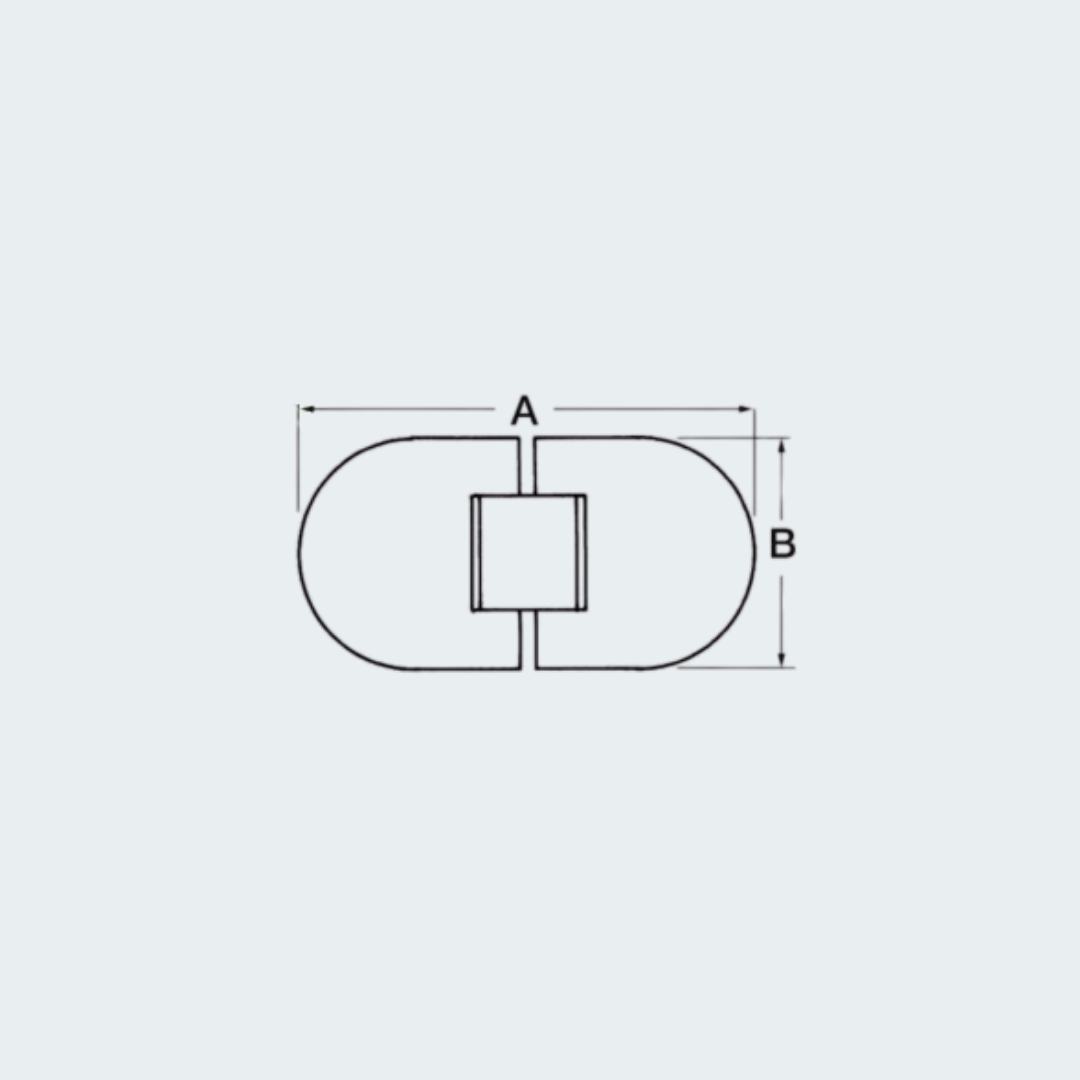 Foldable Hinge 76x38 mm