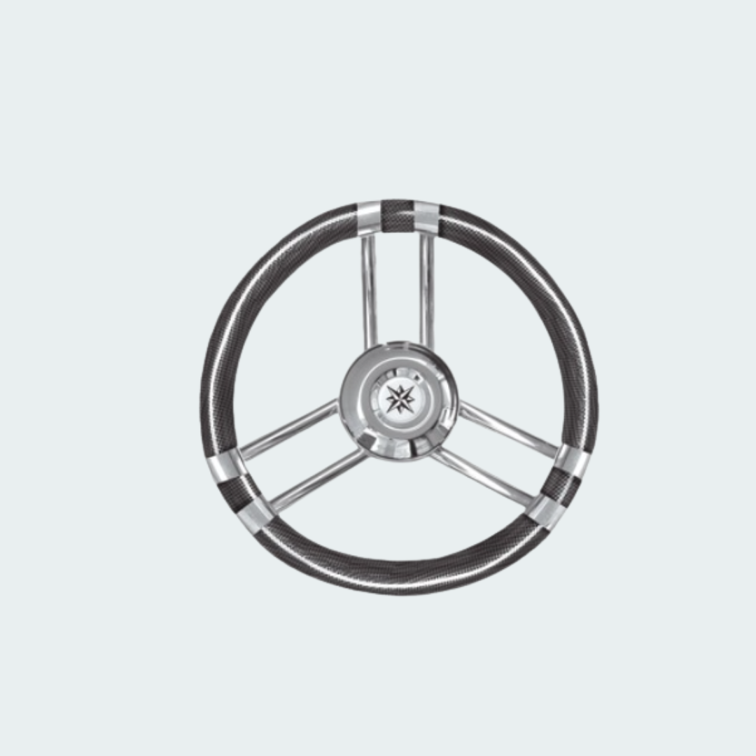 C Carbon Coated Steering Wheel Laquered/SS 350 mm