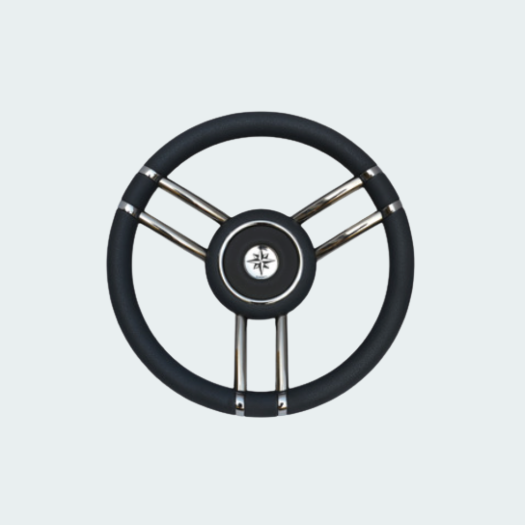 Apollo Steering Wheel SS+polyurethane Ø350mm black