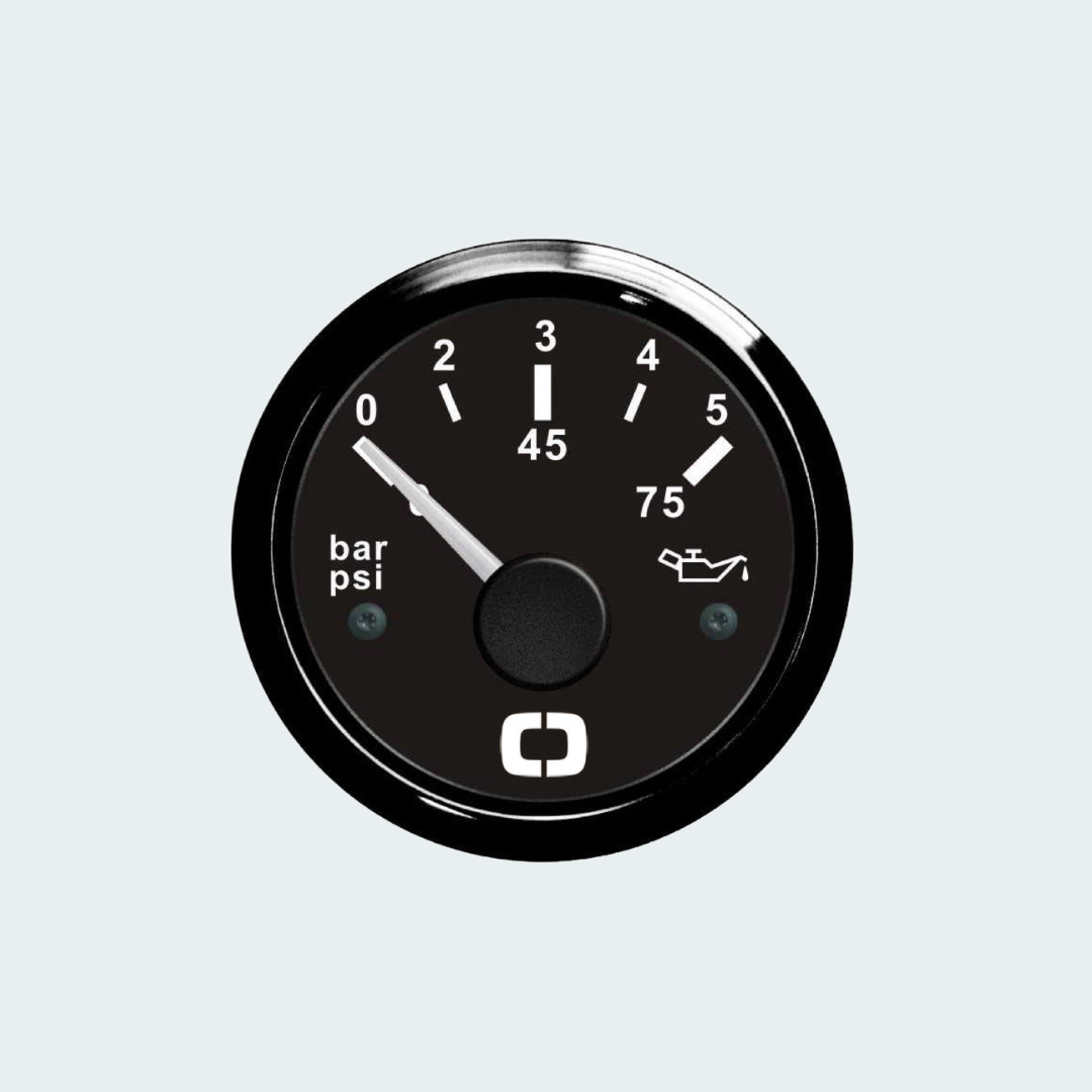 OSCULATI Oil Pressure Indicator 0/5 bar black/black