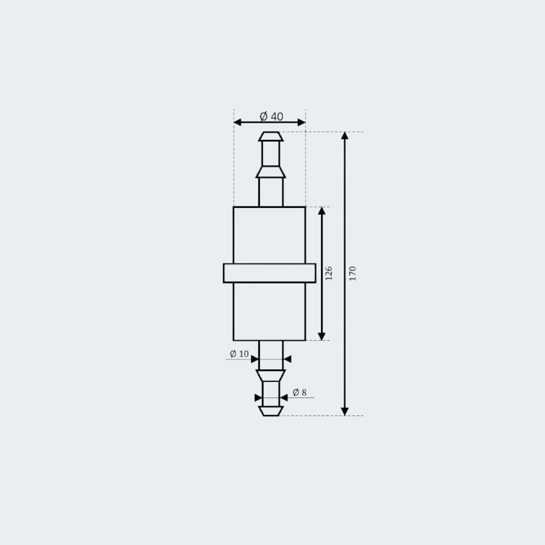 Filter for Engines Over 3500cc. Diesel/Mixture