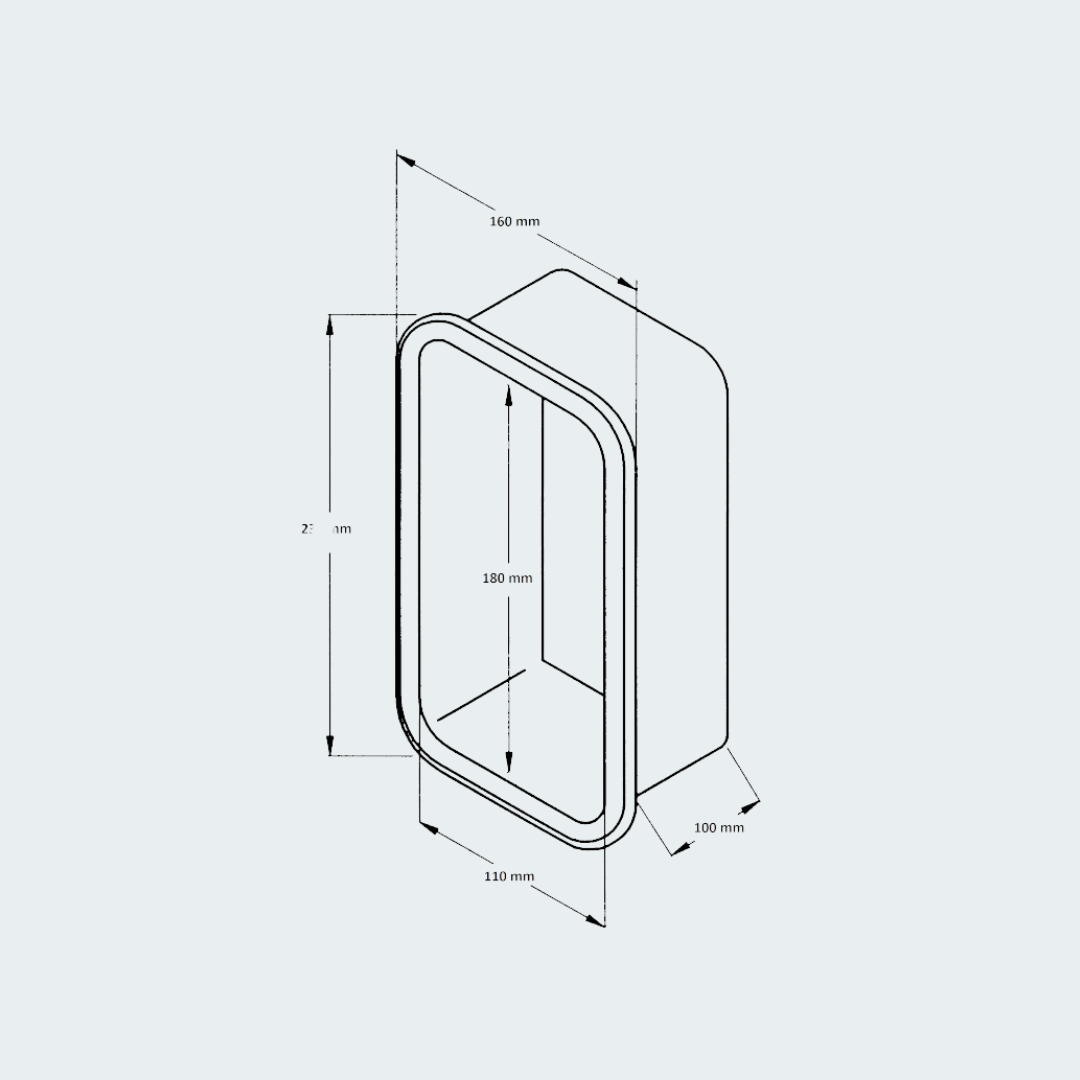 Side Case Flush-mounting Medium
