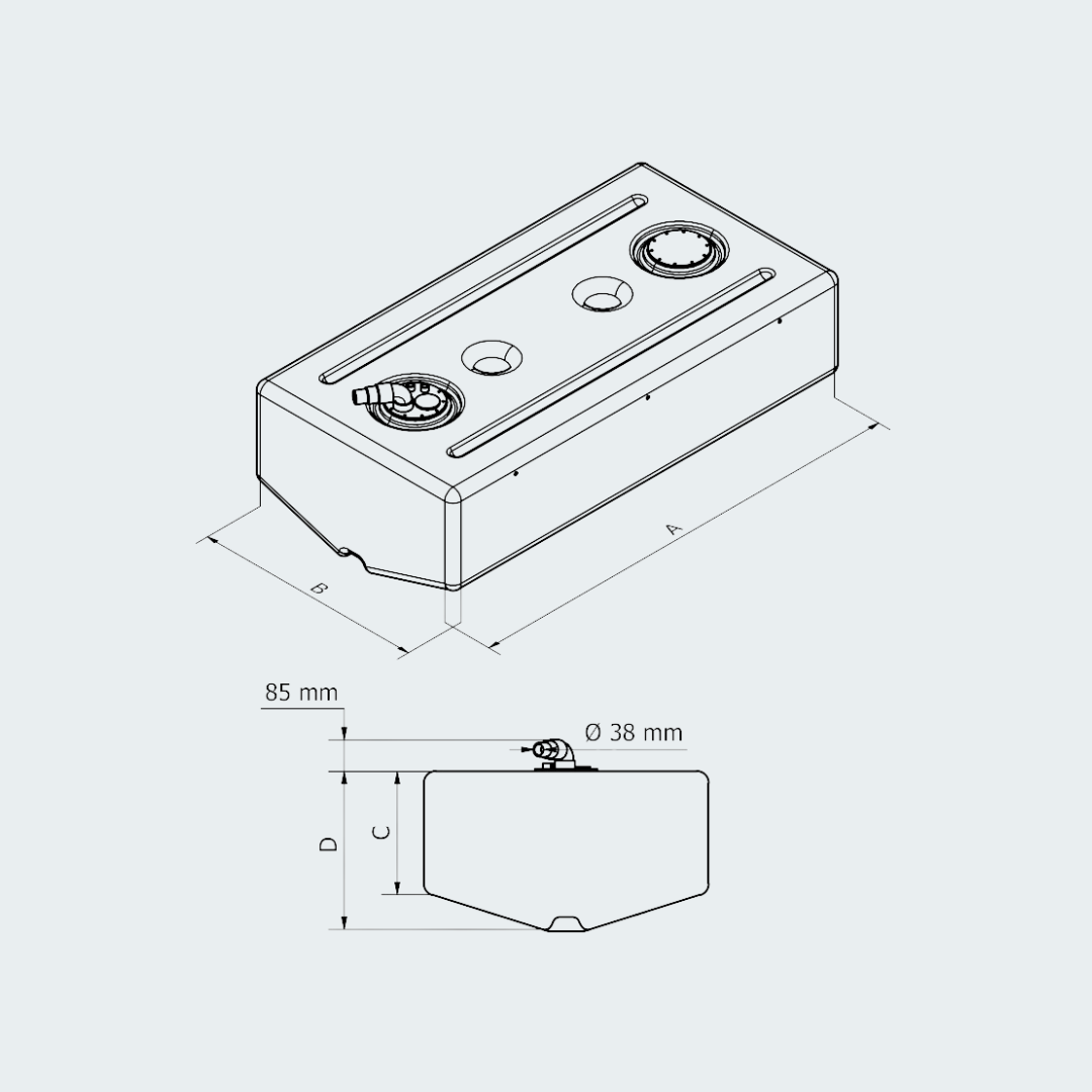 Large Capacity Fuel Tank Lt. 420