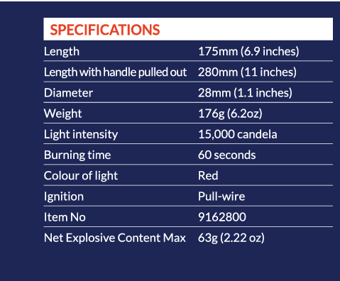 Comet Red Handflare