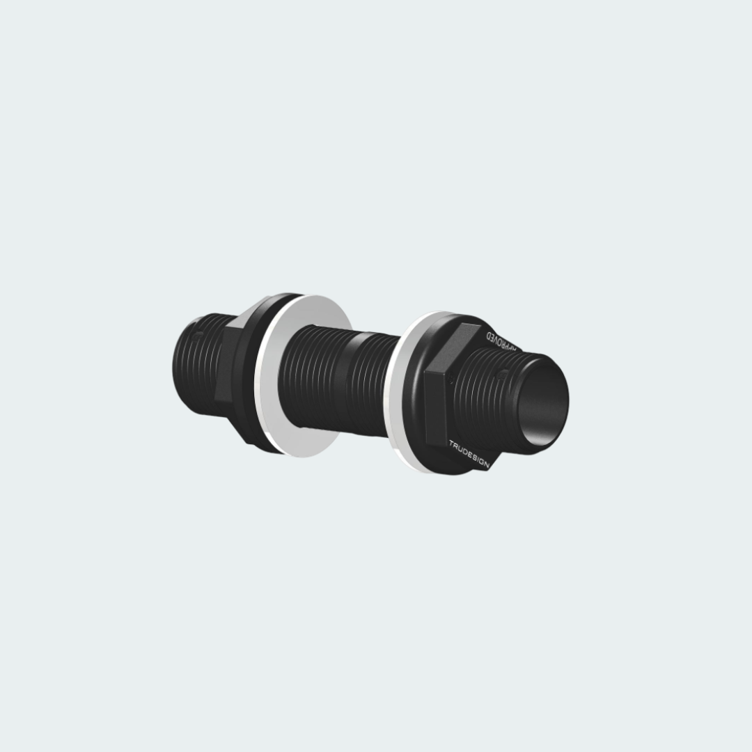 TruDesign Thru Bulkhead Threaded Tube 1" BSP