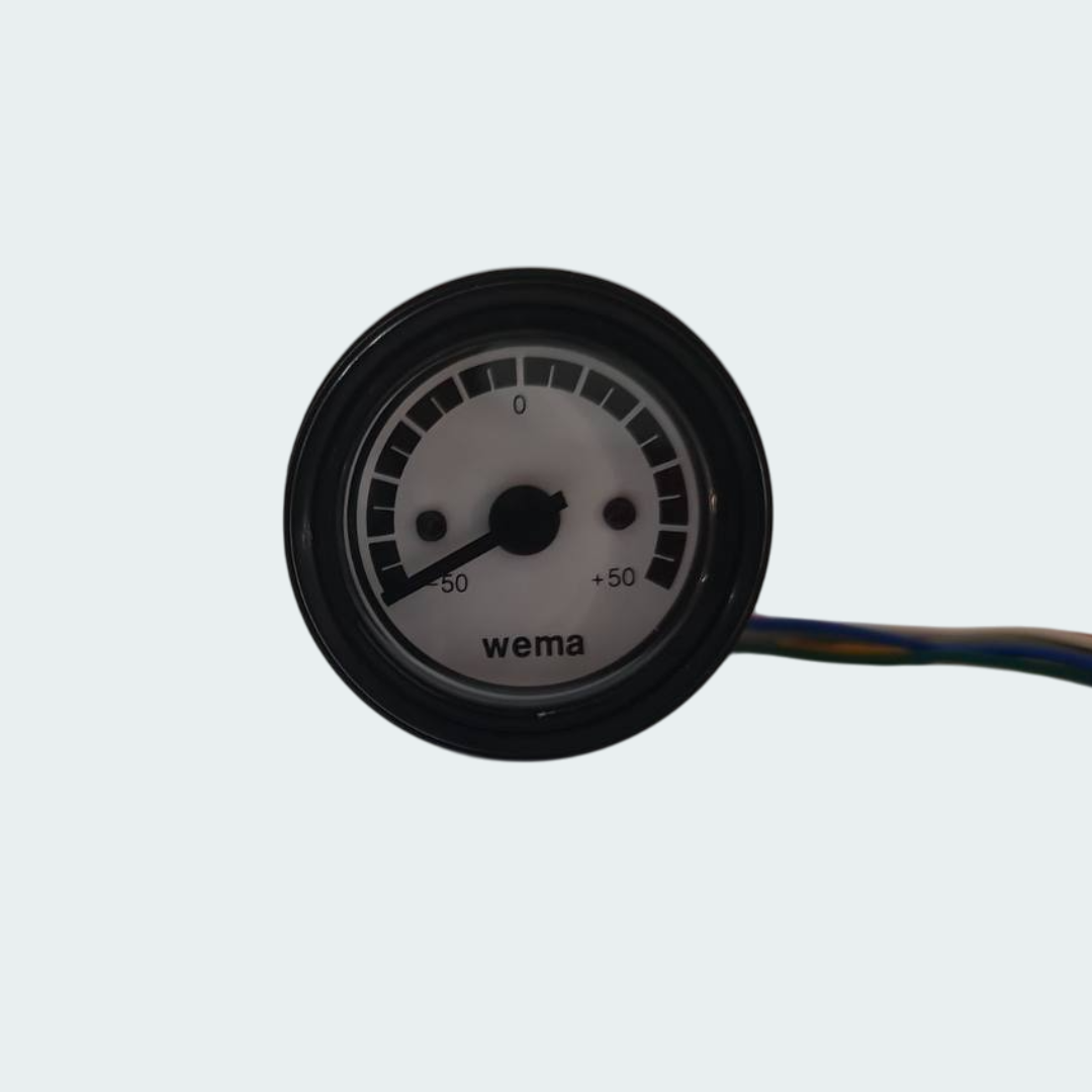 Wema Ampere Meter Gauge White/Black
