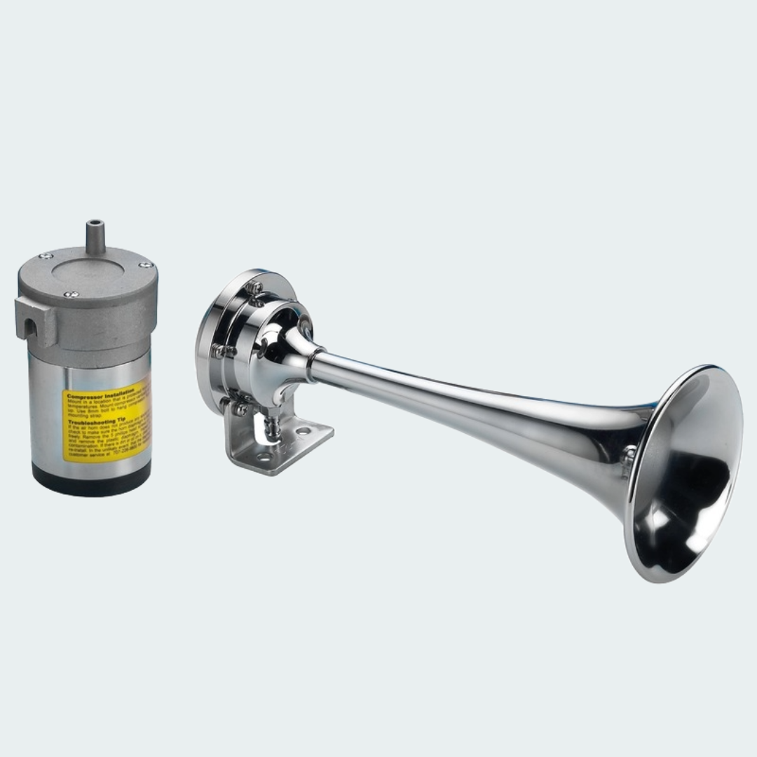 Chromed Trumpet Horn 12 V