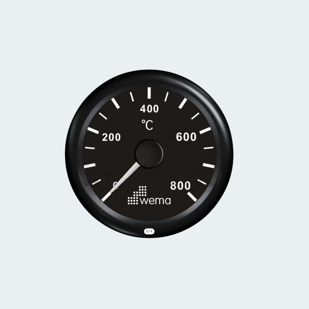 Wema Exhaust Temperature Gauge Black