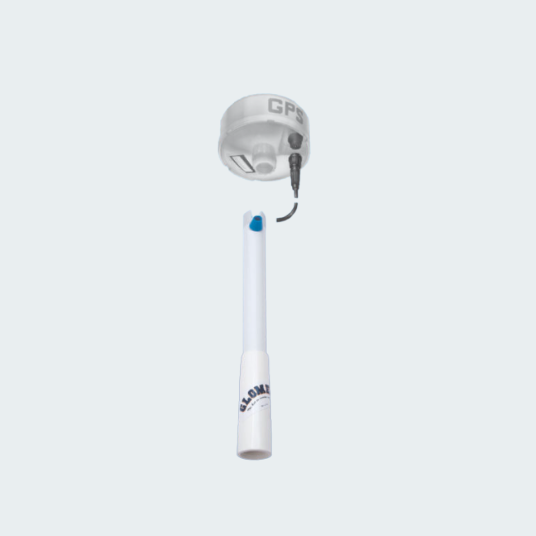 Glomex RA129/30 White Paint Aluminum Extension for GPS Antennas