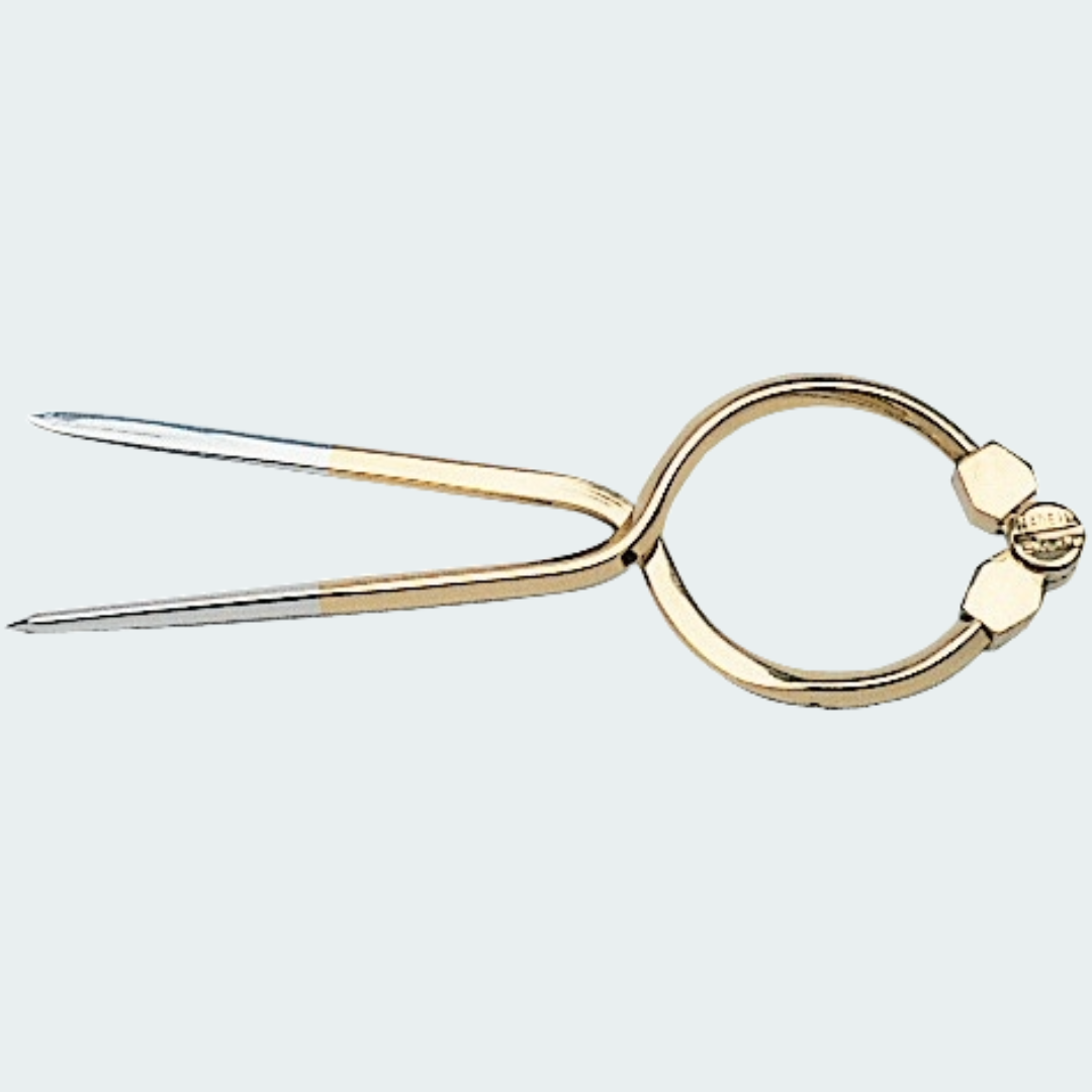 Divider Mirror Polished Brass 177 mm