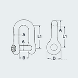 Shackle With Allen-head Recessed Pin