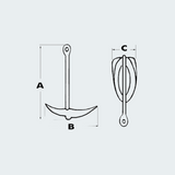 Hot Galvanized Cast Steel Folding Grapnel Anchors