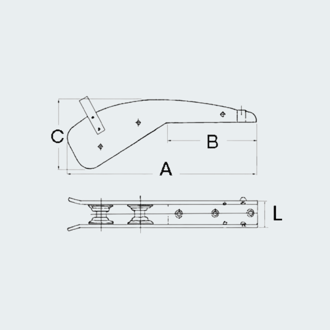 Bow Roller With Fairlead