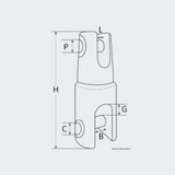 Mega Swivelling Anchor Connector Made From CNC-machined Bar