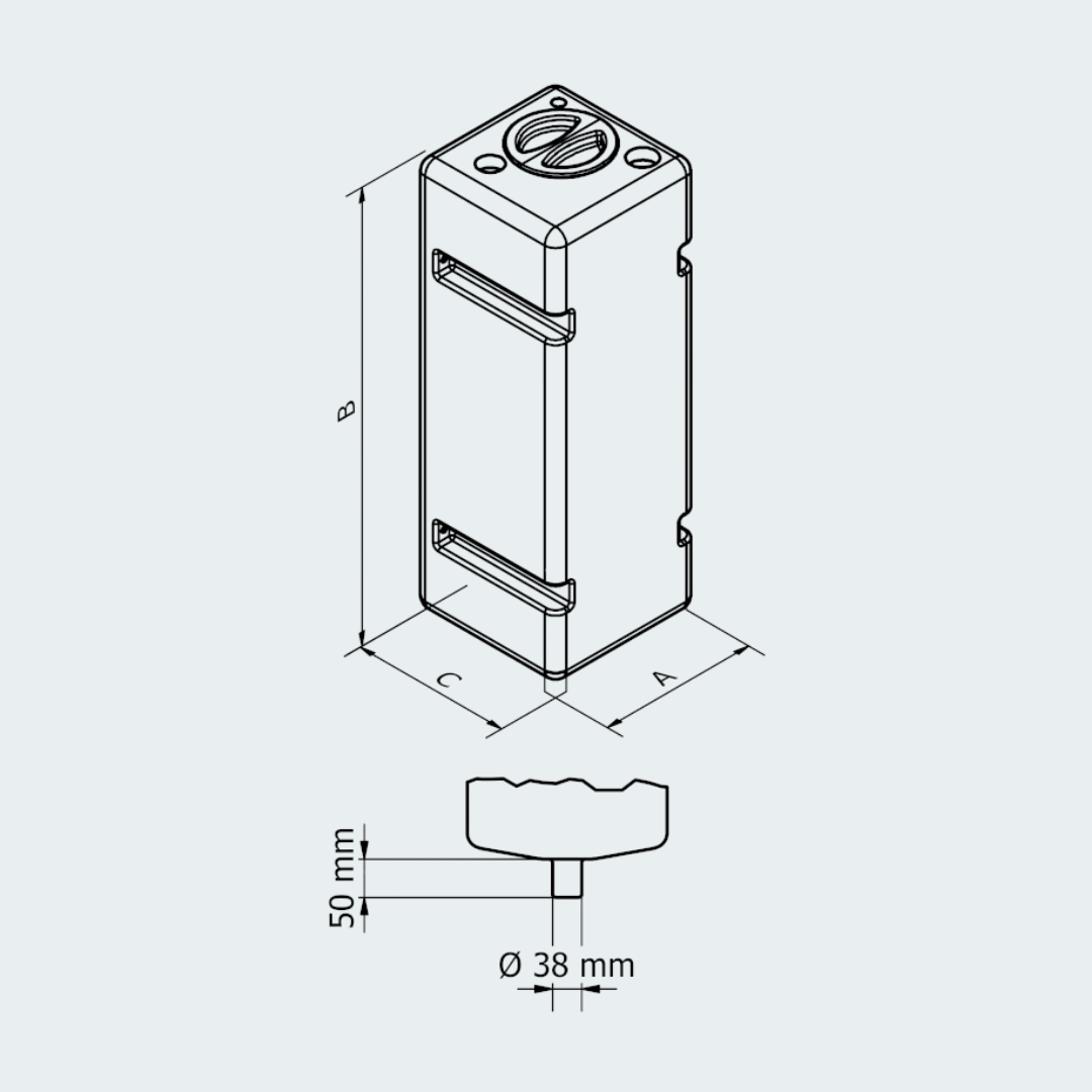 CAN-SB Vertical Black Water Tank lt.39