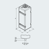 CAN-SB Vertical Black Water Tank lt.39