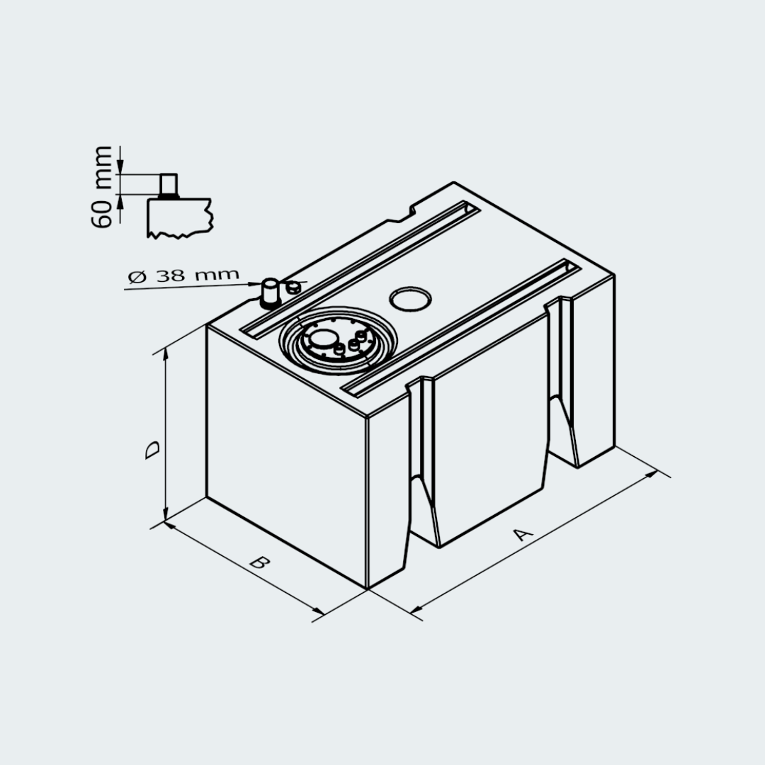 Plastic Fuel Tank Lt.215